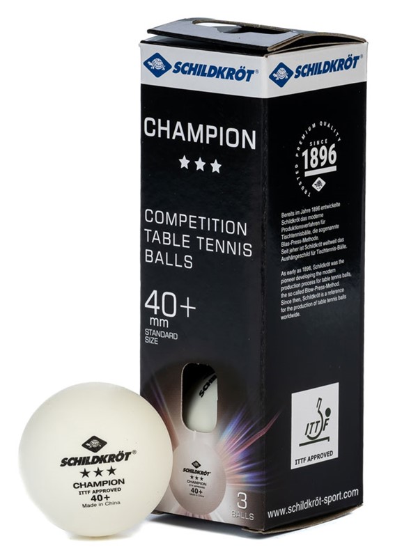 Žogice za namizni tenis Schildkrot 3-Star Champion Ball ITTF